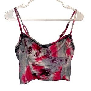 Women’s Intimately Free People purple gray and pink bralette tye dye casual crop